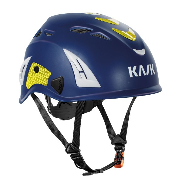 Kask Superplasma AQ Hi Viz, bleu/jaune, casque de protection, casque industriel, taille 51-63 cm