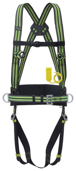 Kratos Safety two-point safety harness with tether and signal whistle, PPE, CE certified, EN361, EN358