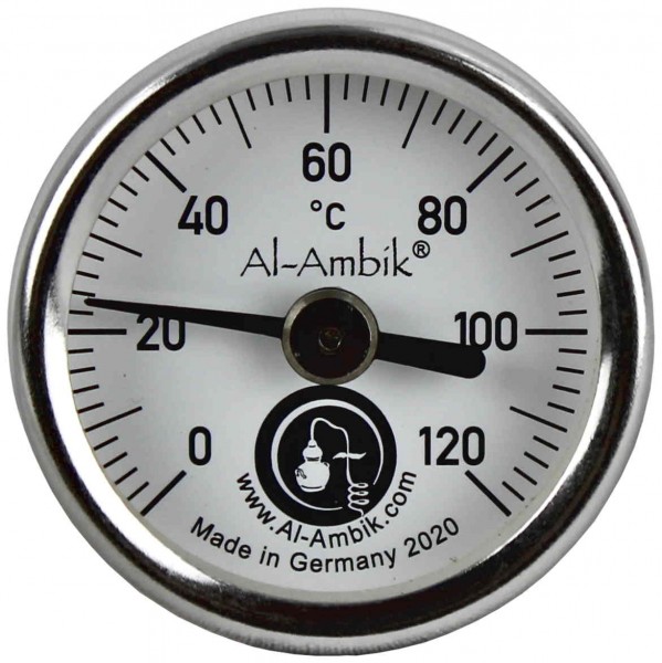 Al-Ambik Thermometer for distillation, Size S, sensor 4 cm, Industry standard class 1