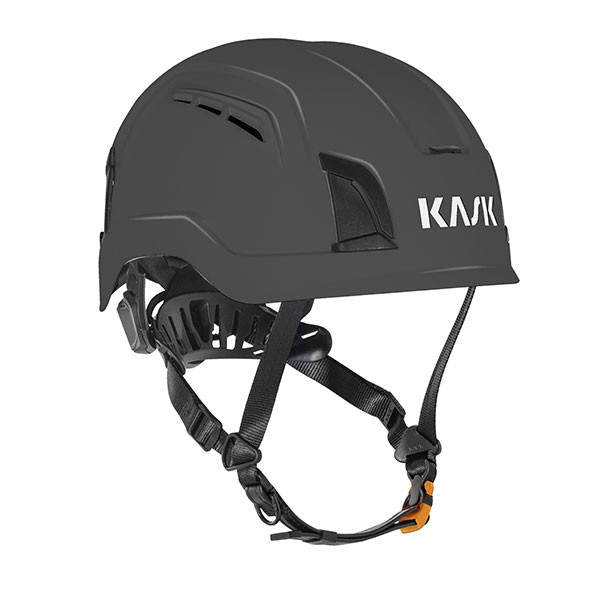 Kask casque de sécurité, casque industriel, Superplasma PL, Anthracite, avec ventilation, EN 12492, Taille: 51-62 cm