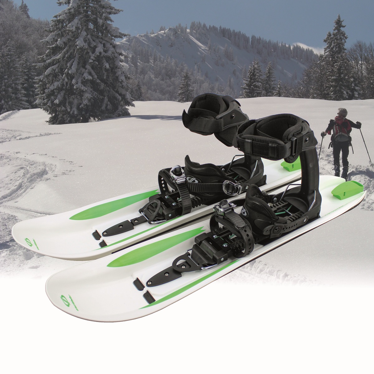 Crossblades Schneeschuhe, Schneeschuh Ski zum Gehen und Abfahren