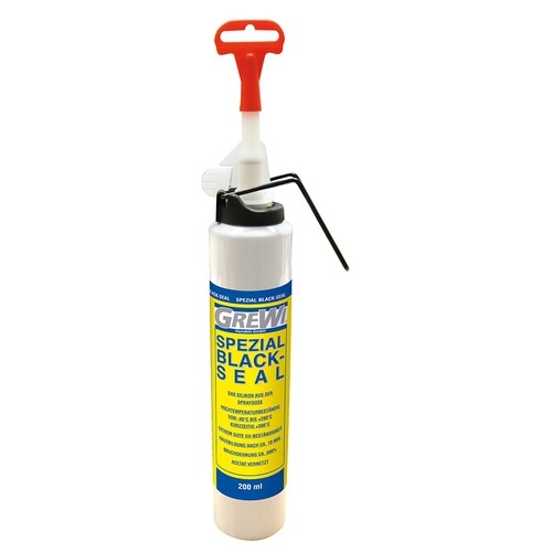 Grewi Special Black-Seal, 200ml, High temperature resistant silicone spray for all sealing applications.