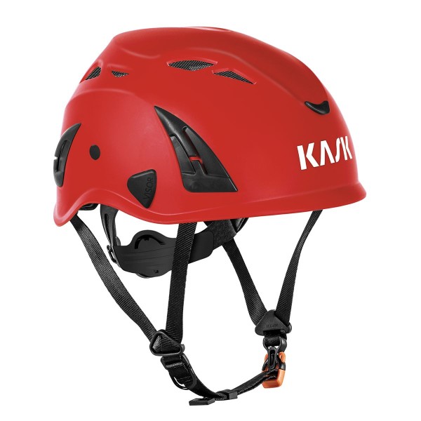 Kask Superplasma AQ safety helmet, red - universal, lightweight, ventilated, EN397, size 51-63cm
