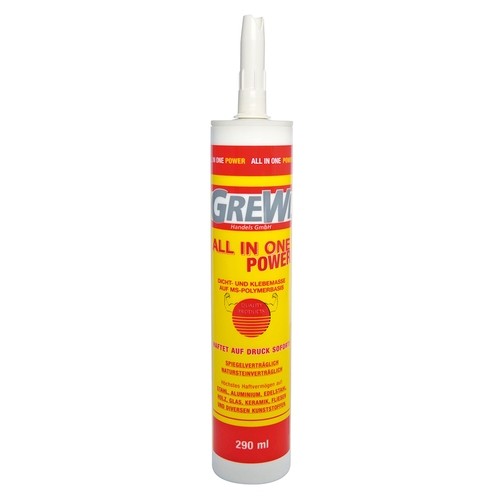 Grewi All in one Power Assembly Adhesive, power adhesive with instant adhesion, 290 ml cartridge