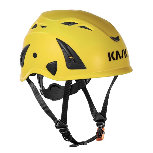 Kask Superplasma AQ safety helmet, yellow - universal, lightweight, ventilated, EN397, size 51-63cm