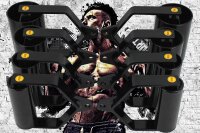 Robert Baraban Rolling Handle, 76 mm DM, 100% Stahl, Schwarz lackiert, der Powertrainer