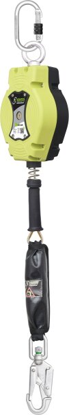 Kratos Safety Helixon-S Stahldrahtseil, Höhensicherungsgerät mit automatischem Rückzug, EN360, PSA 7,0 m