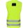Kratos Safety Reflex 1, Auffanggurt mit hoch sichtbarer gelber Arbeitsweste, Warnweste, Sicherheitsweste mit Gurt, mehrere Taschen und Reflektorstreifen, PSA, EN361, EN471