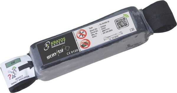 Kratos Safety Bandfalldämpfer aus 35 mm breitem Gurtband, PSA, zertifiziert nach EN355
