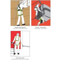 Kratos Safety Tür-Ankerstange, Türtraverse, inklusive Transporttasche, 60-125 cm, für 2 Personen, PSA, EN795