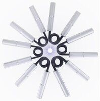 Go Strong Aluminium Handtrainer für maximale Griffkraft - Unterarmtrainer mit Griffpolster, Feder aus schwarzen gehärtetem Stahl, Handmuskeltrainer