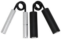 Go Strong Aluminium Handtrainer für maximale Griffkraft - Unterarmtrainer mit Griffpolster, Feder aus schwarzen gehärtetem Stahl, Handmuskeltrainer
