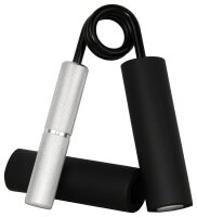 Go Strong Aluminium Handtrainer 100 lbs, für maximale Griffkraft, Unterarmtrainer mit Griffpolster, Feder aus schwarzen gehärtetem Stahl, Handmuskeltrainer