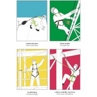 Kratos Safety Verbindungsmittel aus elastischem Gurtband mit Falldämpfer, max. 2 m, Kantengeprüft mit Karabinerhaken und Gerüsthaken, EN355, PSA