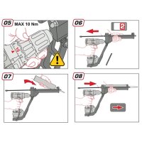 Drill Adapter Gun, Auspress Werkzeug für Kartuschen, Silikonpress Adapter für Akkuschrauber