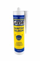 Grewi Sanitär Silikon, Schimmelbeständig, 310 ml Kartusche, diverse Farben