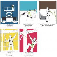 Kratos Safety Auffanggurt Kami 2, mit 2 Auffangpunkten, PSA, EN361, mit Seriennummer