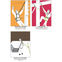 Kratos Safety Zweipunkt Auffanggurt mit Haltegurt, PSA, EN361, EN358, mit Seriennummer