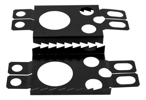 Crossblades Harscheisen,1 Paar, Schwarz, für Softboot oder Hardboot Crossblades