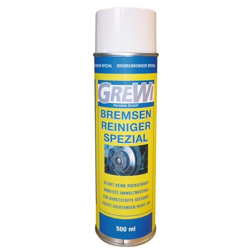 Grewi Bremsenreiniger Spezial, 500ml hochaktiver Spezialreiniger mit intensiver Reinigungswirkung
