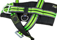 Kratos Safety Zweipunkt Auffanggurt mit Haltegurt und Signalpfeife, bis 140kg, PSA, EN358/361