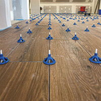 Grewi-Leveling Zughaube, 100 Stück im Eimer, Hochmodernes Fliesen-Nivelliersystem für präzise und kostengünstige Ergebnisse