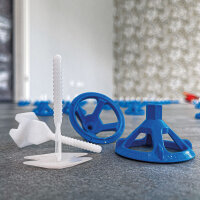 Grewi-Leveling Gewindelasche, 1,8 mm, 250 Stück im Eimer, Hochmodernes Fliesen-Nivelliersystem für präzise und kostengünstige Ergebnisse