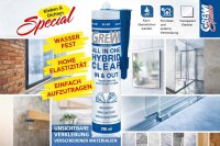 Grewi All In One Hybrid-Clear – Transparenter elastischer Hybridkleber für innen & außen