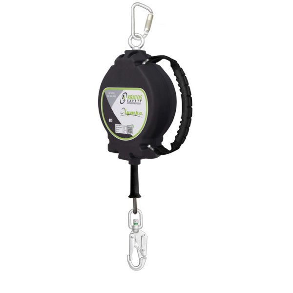 Kratos Safety LONY synthetisches Seil, Höhensicherungsgerät mit automatischem Rückzug 18 m | EN 360