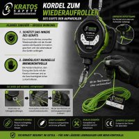 Kratos Safety Kordel zum Wiederaufrollen des Gurts der...