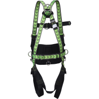 Kratos Safety Zweipunkt Auffanggurt mit Haltegurt und 4 Schnellverschluss Schnallen, PSA, EN361, EN358, mit Seriennummer